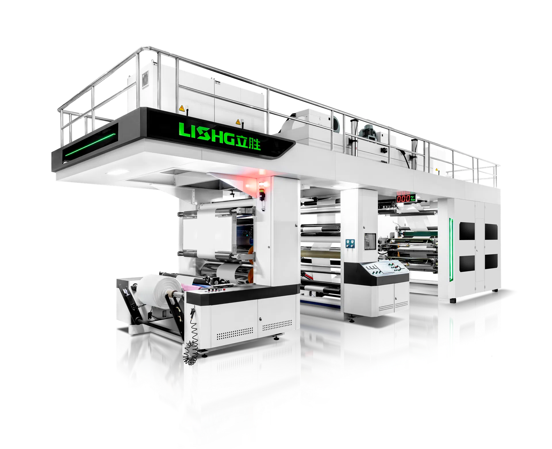 APEX Series 4 Color Servo Gear Driven CI Flexographic Printing Machine for Paper Packaging