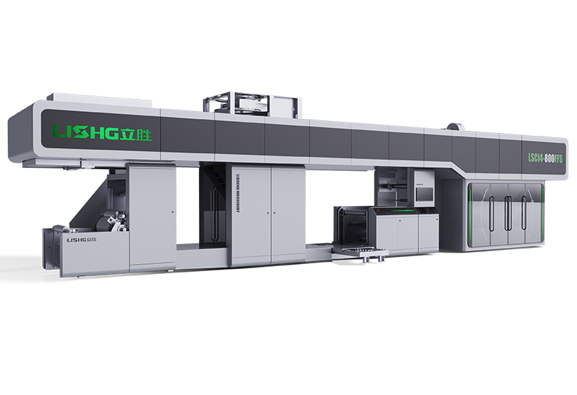 4 color full servo gearless FFS heavy duty film flexographic printing exhibition